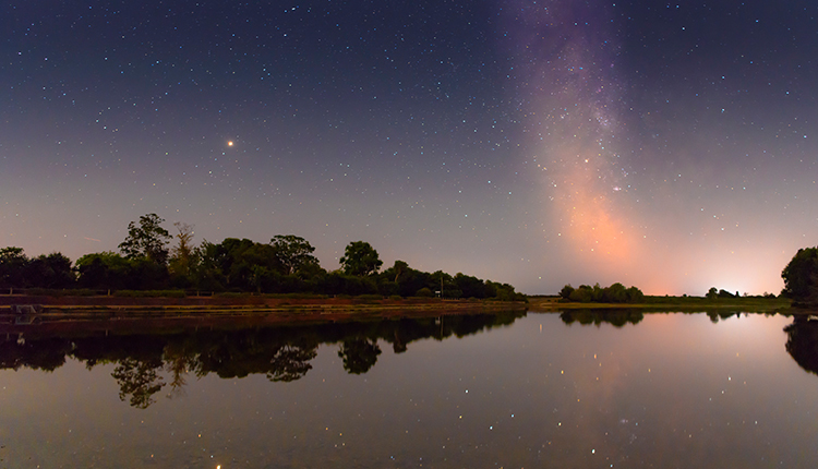 Night at Hatchet Pond